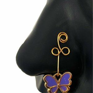 Purple Butterfly Nose Cuff Tighter On Your Nose